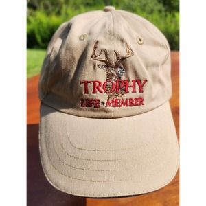 Trophy Life Member North American Hunting Hat Strapback Adjustable Baseball Cap